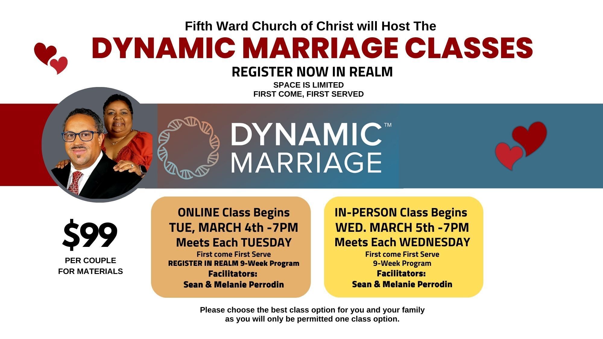 FWCOC Dynamic Marriage Class