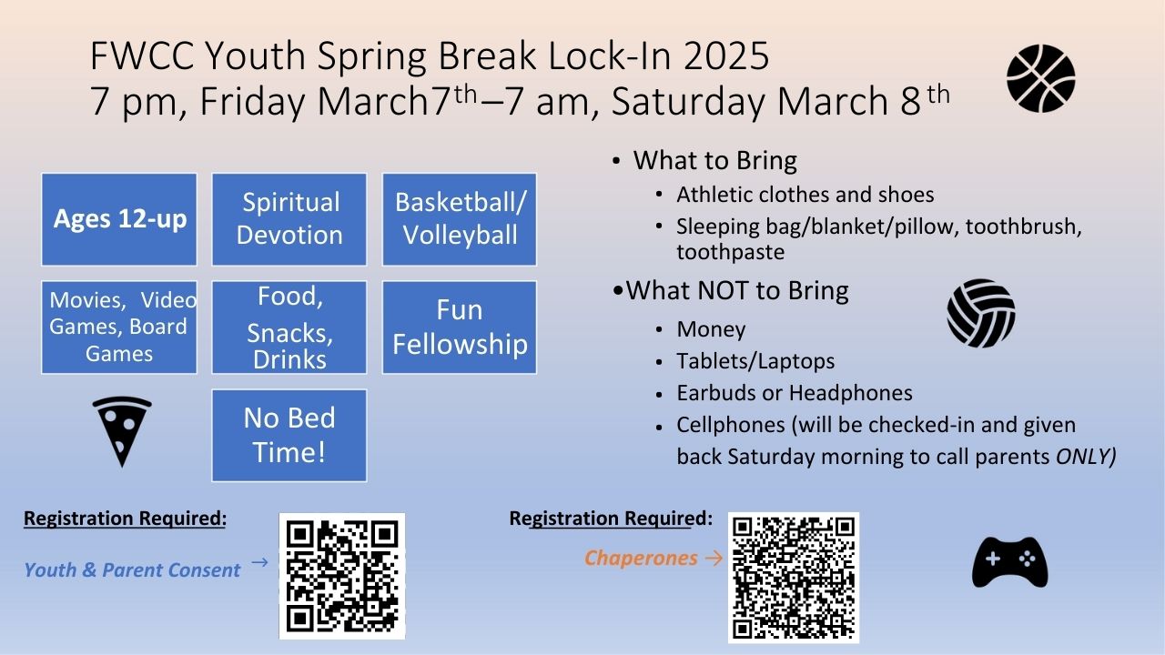 FWCOC Youth Spring Break Lock In